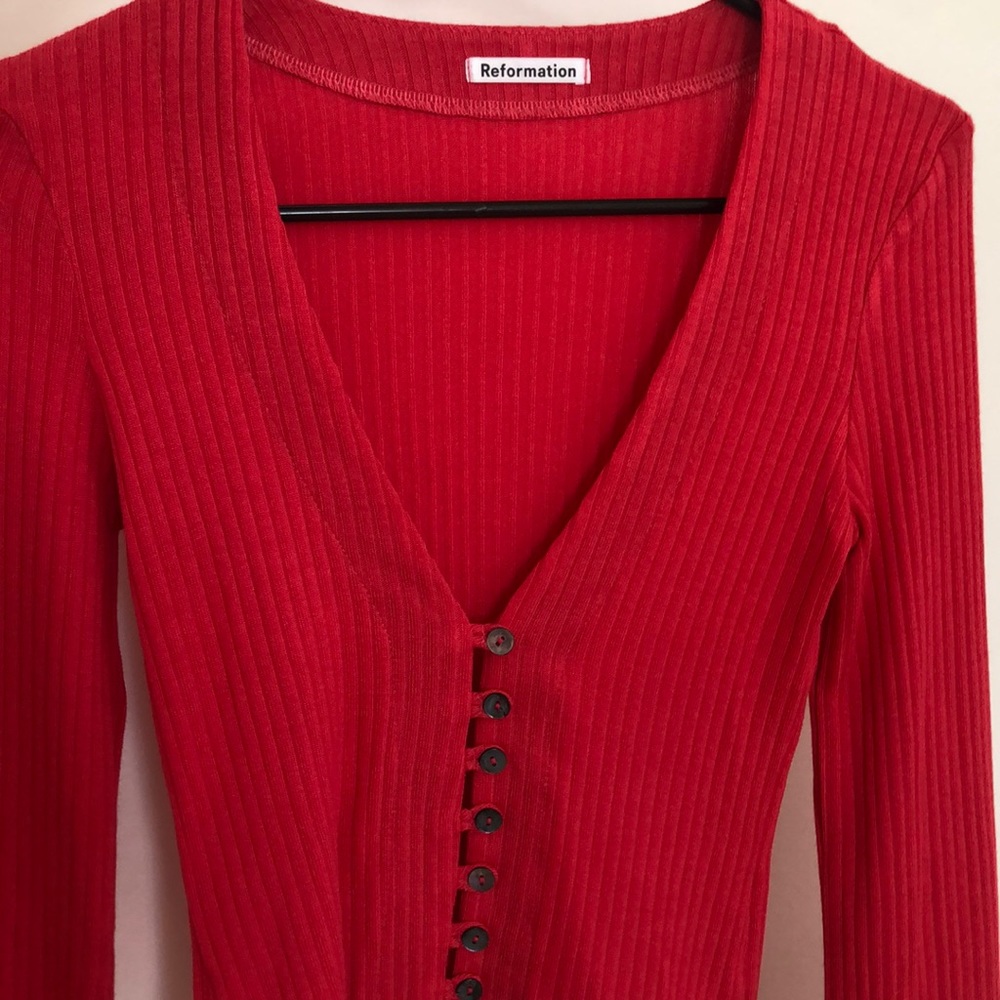 Reformation Gellar Top in Ruby